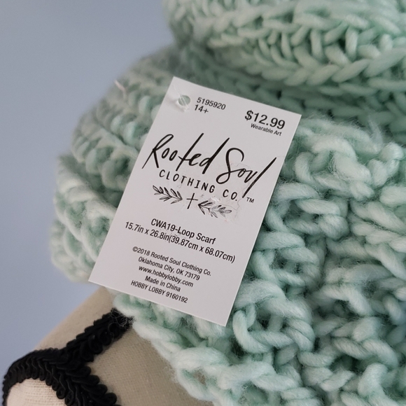 Rooted Soul loop scarf winter fall scarf sweater weather festival cottagecore - Picture 2 of 4